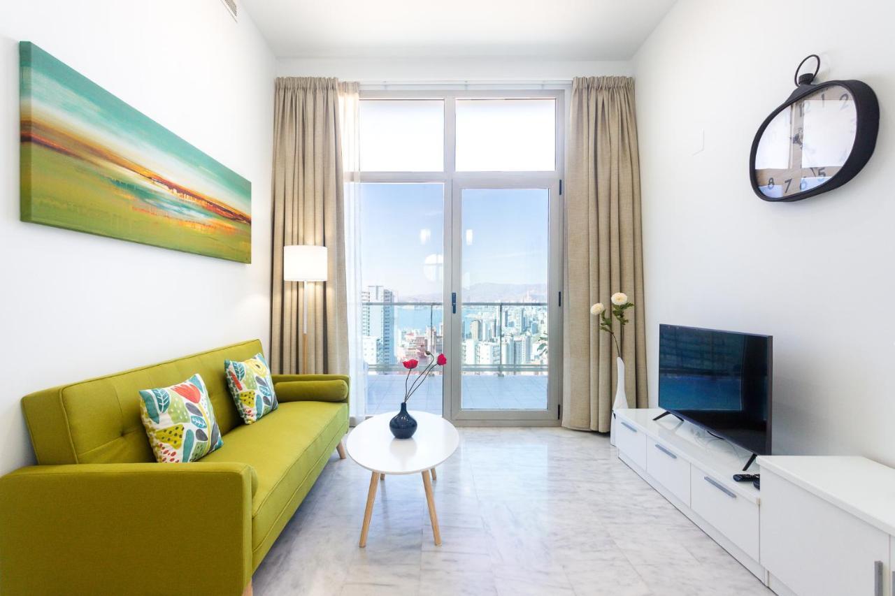 Skyline 10 Gran Terraza Privada Con Vistas Espectaculares Διαμέρισμα Μπένιντορμ Εξωτερικό φωτογραφία