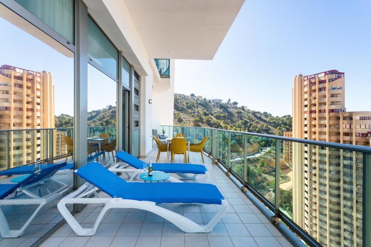 Skyline 10 Gran Terraza Privada Con Vistas Espectaculares Διαμέρισμα Μπένιντορμ Εξωτερικό φωτογραφία